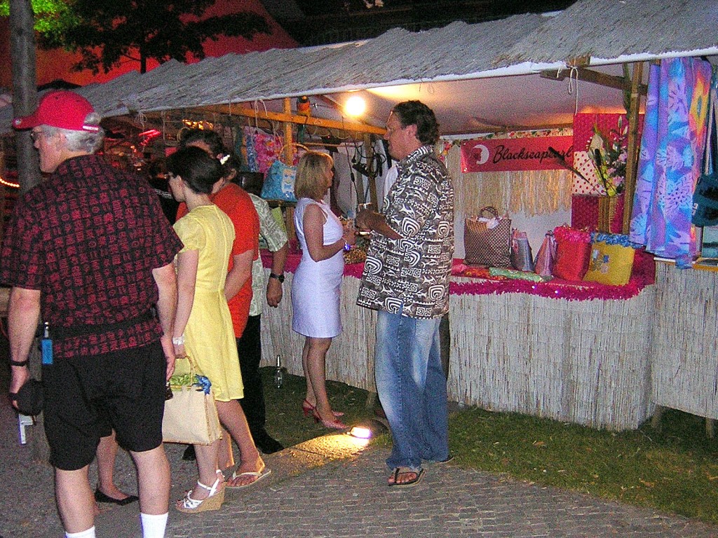 abendstimmung im freien vor meinem stand